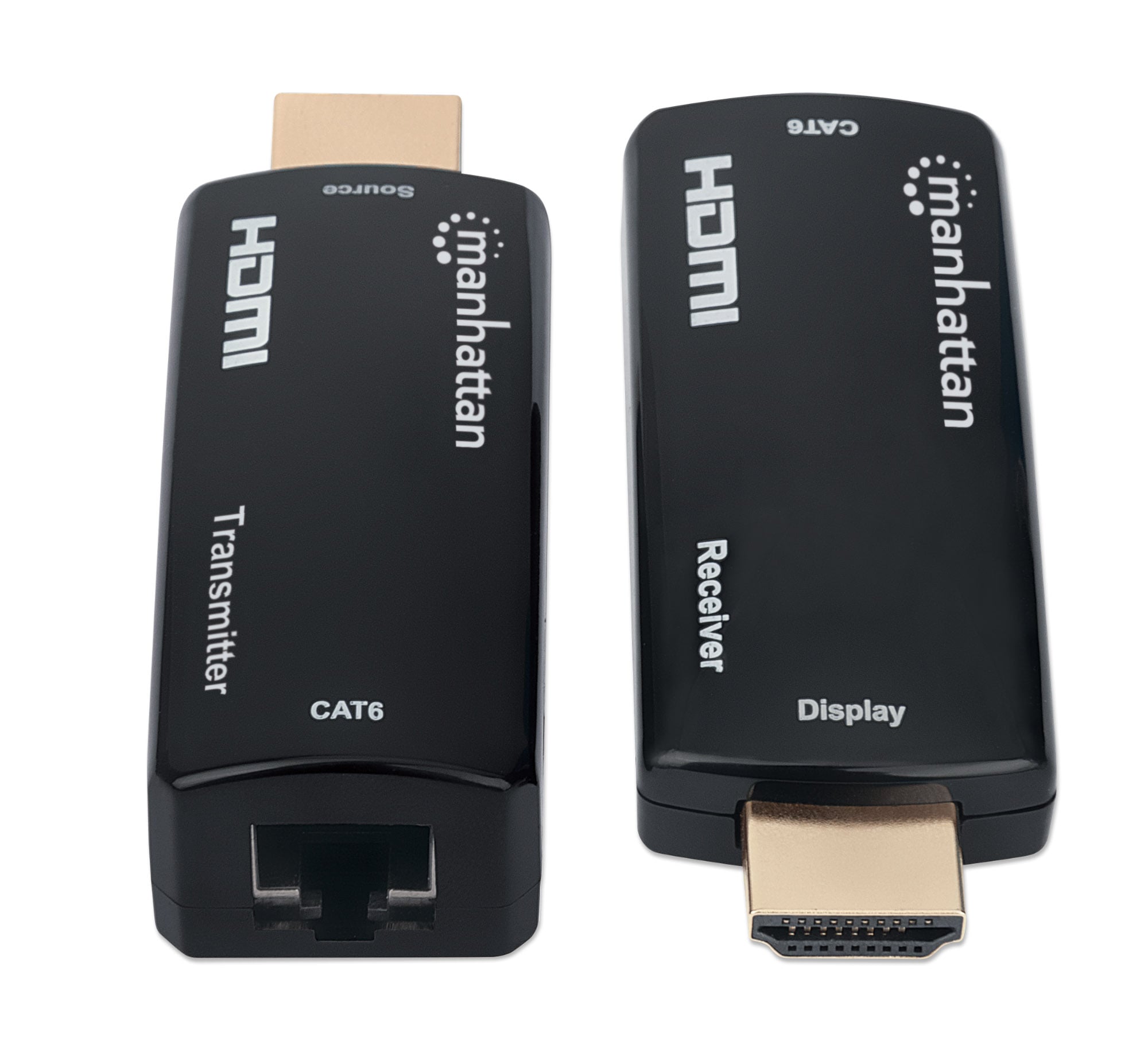 Extender HDMI Over Ethernet 1080p Compatto Nero - Manhattan IDATA EXT-E70SMH