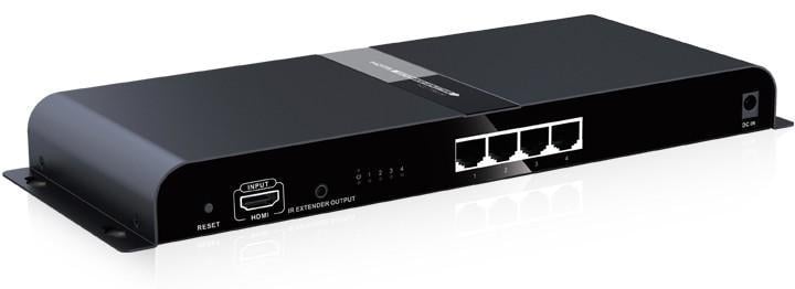 Extender Splitter 4 vie HDMI con IR su Cavo Cat6/6a/7 fino a 120m - Techly IDATA EXTIP-314V4