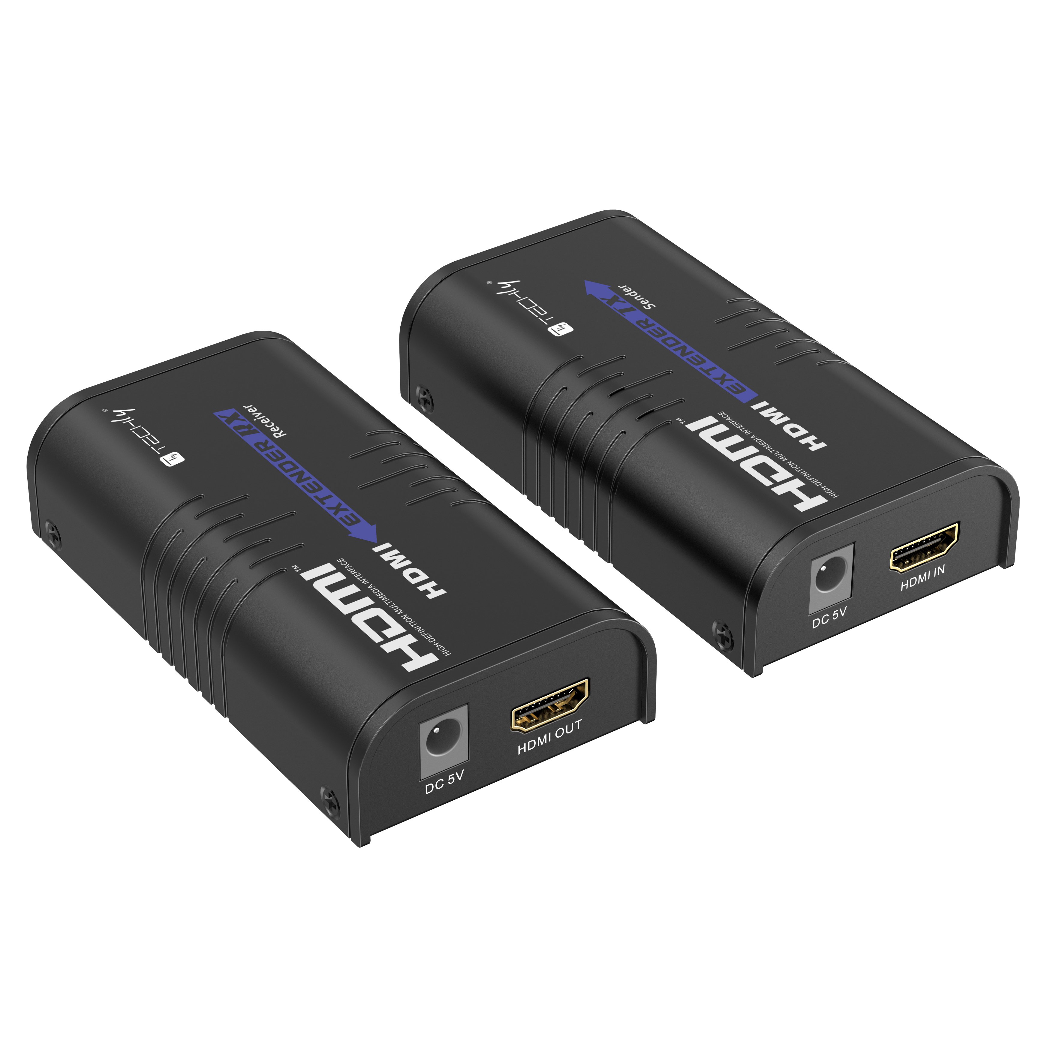 Extender/Splitter HDMI Over IP su Cavo Cat6 1080p@60Hz fino a 120m v5.0 - Techly IDATA EXTIP-373A5
