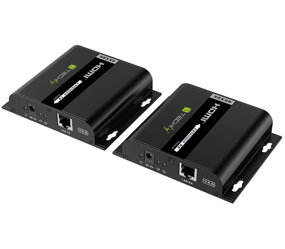 Ricevitore Aggiuntivo per Extender HDMI over IP con PoE IR 4K UHD su Cavo Cat6 fino a 120m - Techly IDATA EXTIP-3834KP6R