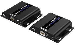 Extender HDMI over IP con PoE IR 4K UHD su Cavo Cat6 fino a 120m - Techly IDATA EXTIP-3834KP7