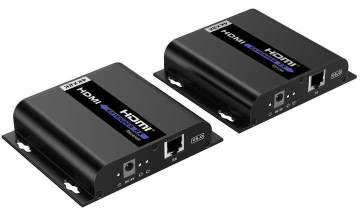 Ricevitore Aggiuntivo per Extender HDMI over IP con PoE IR 4K UHD su Cavo Cat6 fino a 120m - Techly IDATA EXTIP-3834KP7R