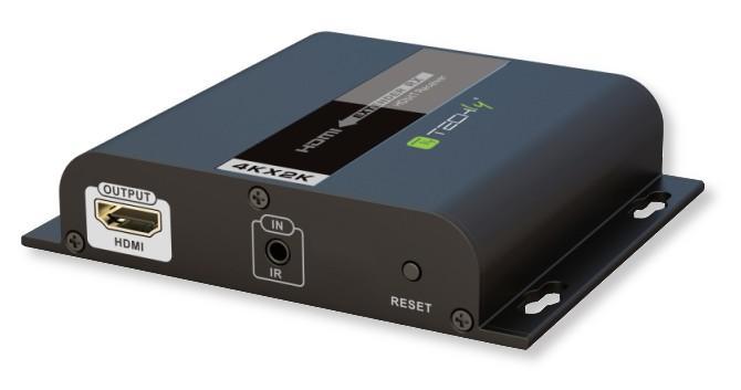 Ricevitore Aggiuntivo Extender HDMI HDbitT 4K UHD IR Cavo Cat6 120m - Techly IDATA EXTIP-3834KR