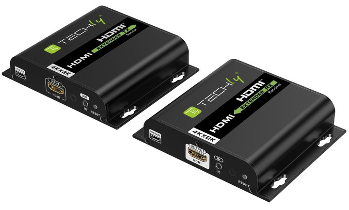 Extender HDMI Over IP 4K@30Hz su Cavo Cat6 fino a 120m - Techly IDATA EXTIP-3834KV5