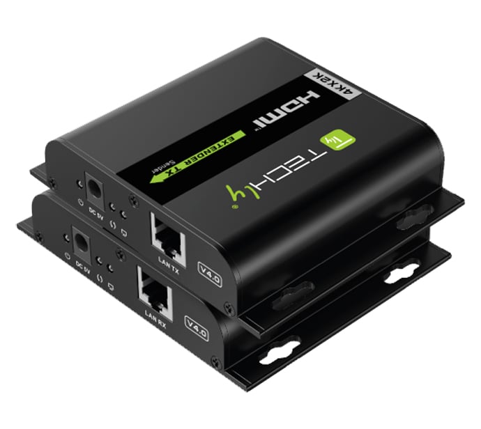 Extender HDMI Over IP 4K@30Hz su Cavo Cat6 fino a 120m - Techly IDATA EXTIP-3834KV5