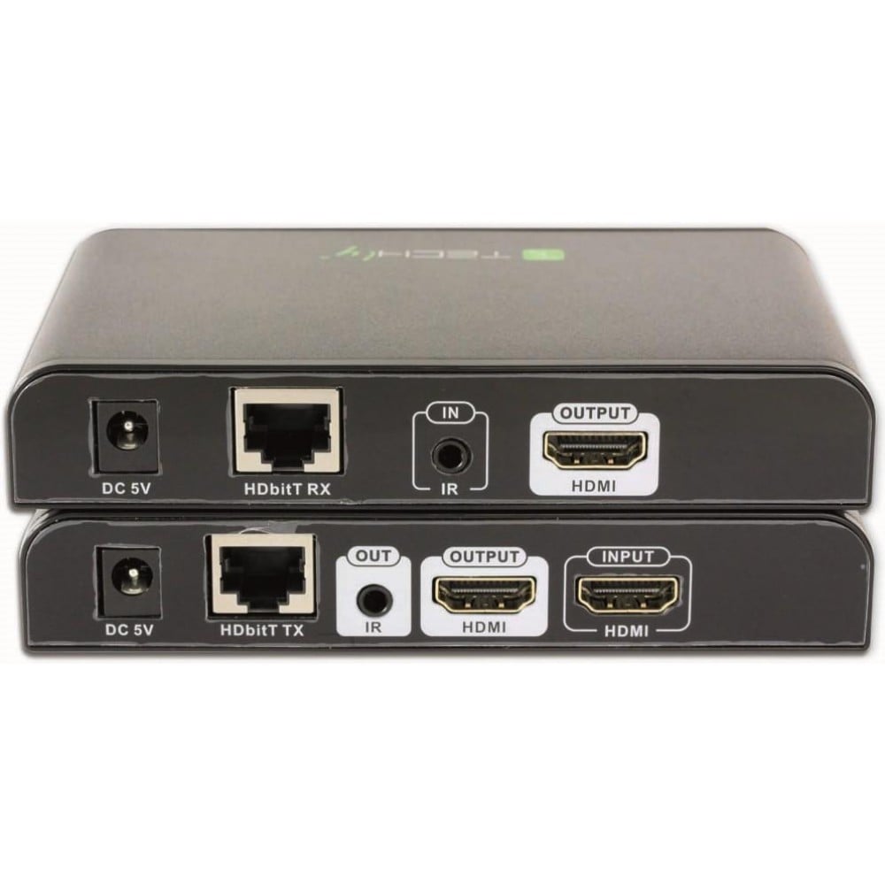 Additional Receiver for HDMI Extender with IR on Network Cable - Techly IDATA EXTIP- 383 IRRX 4