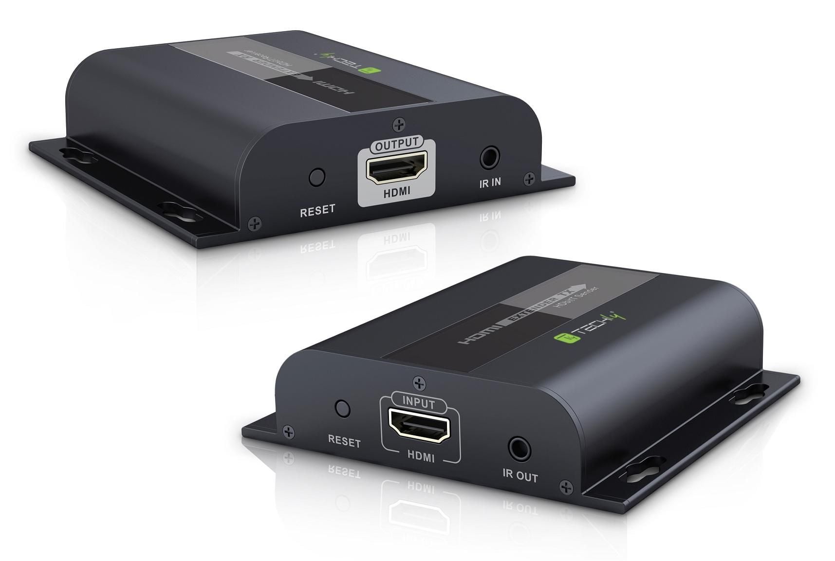 Extender HDMI con IR su Cavo Cat6 fino a 120m - Techly IDATA EXTIP-383V4
