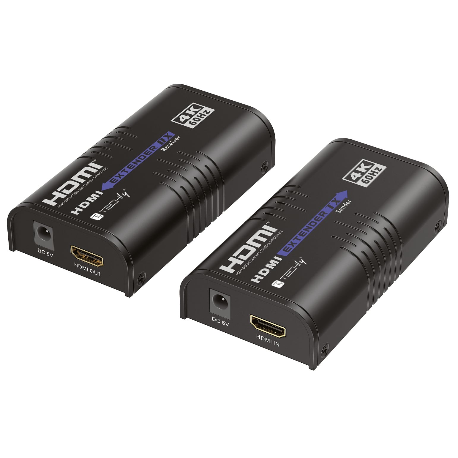 Extender HDMI over IP 4K@60Hz su Cavo Cat6 fino a 120m - Techly IDATA EXTIP-473