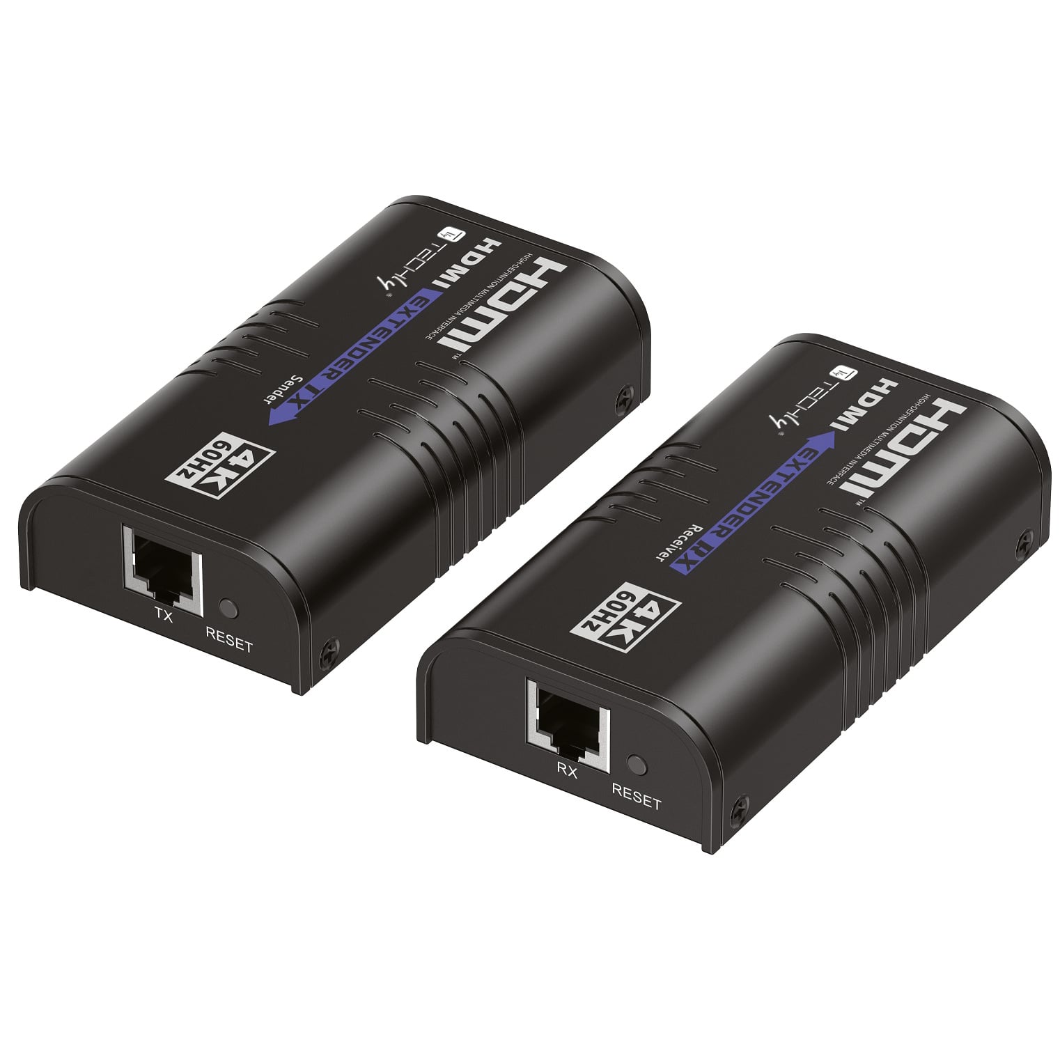 Extender HDMI over IP 4K@60Hz su Cavo Cat6 fino a 120m - Techly IDATA EXTIP-473