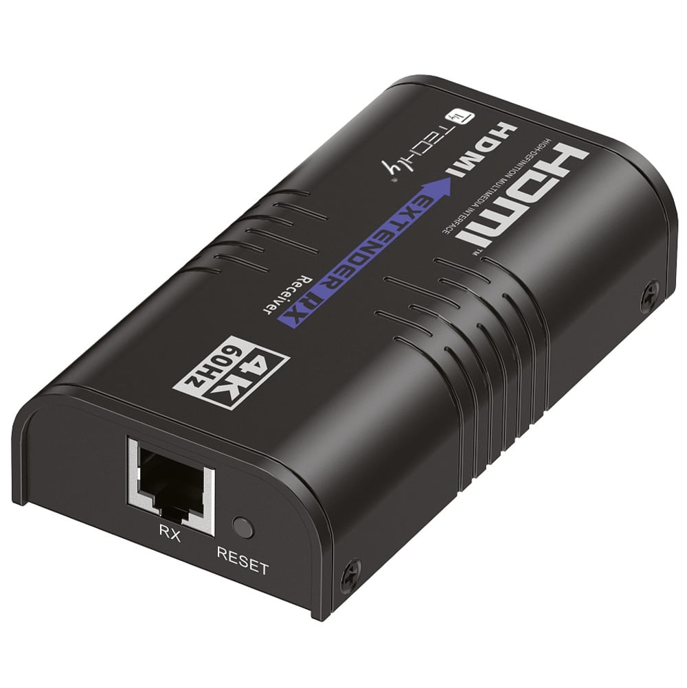 Ricevitore Aggiuntivo per Extender HDMI over IP 4K@60Hz su Cavo Cat6 fino a 120m - Techly IDATA EXTIP-473R