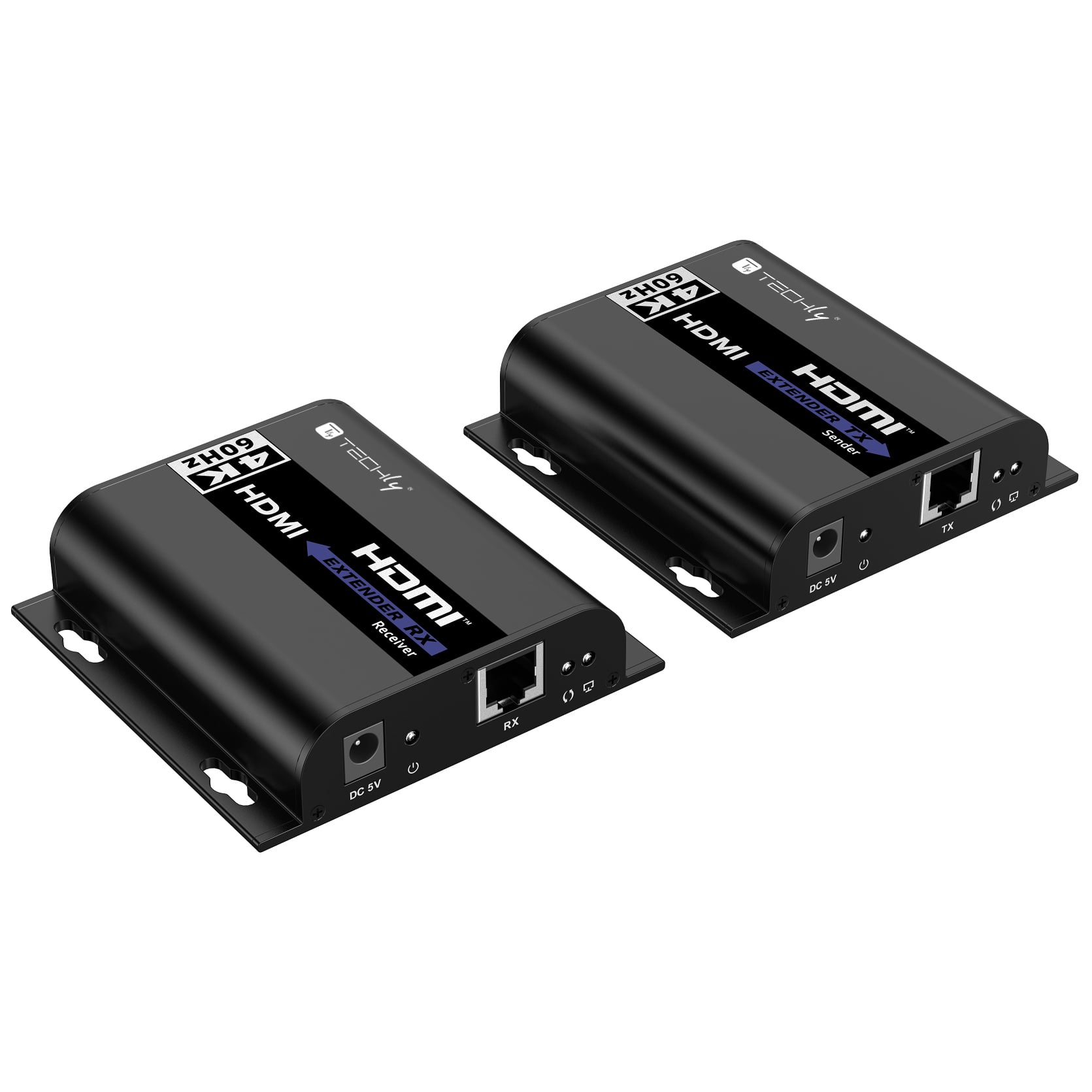 Extender HDMI 4K@60Hz con IR su Cavo Cat6 fino a 120m - Techly IDATA EXTIP-483
