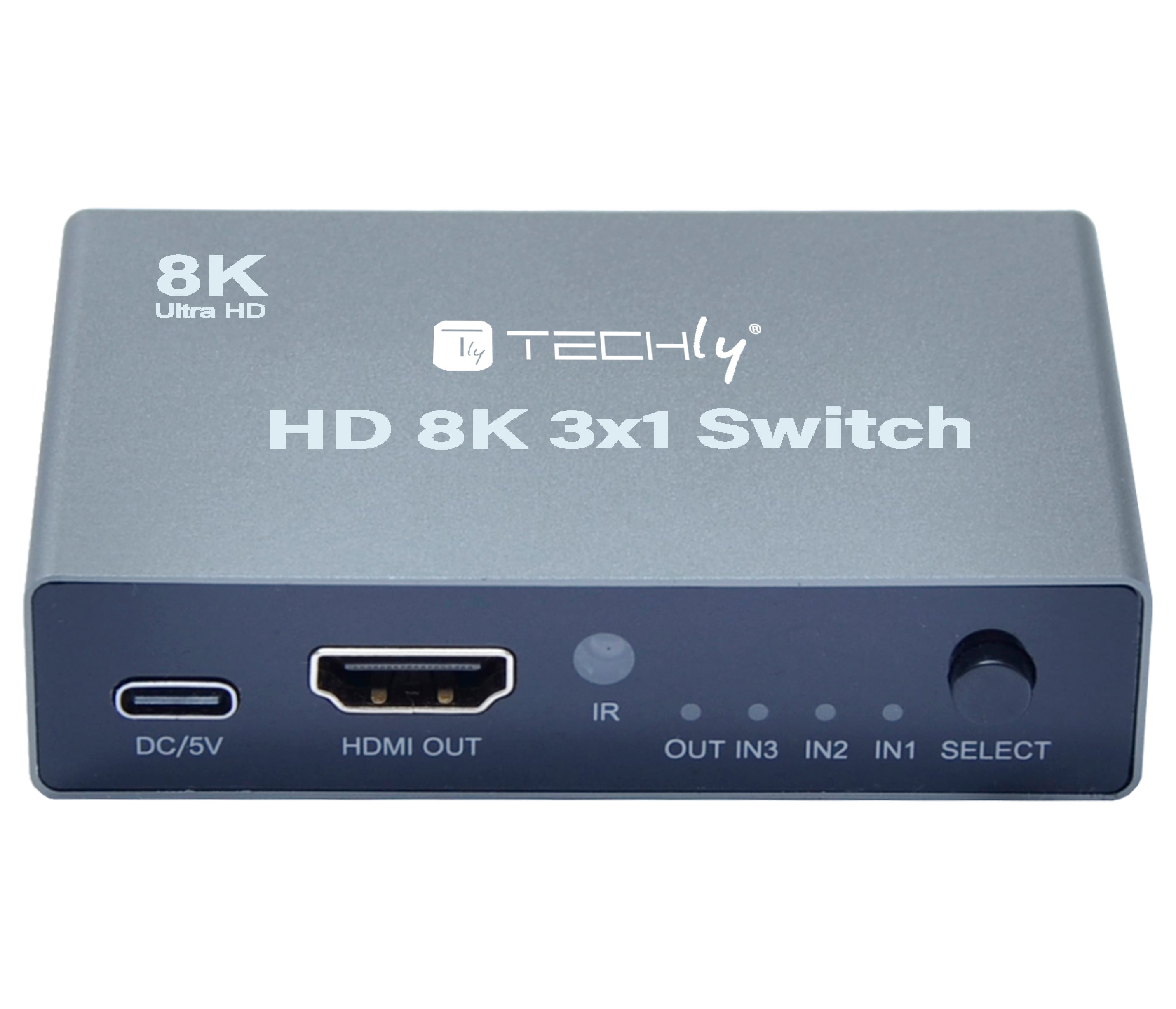 Switch 3 x 1 HDMI 2.1 8 K - Techly IDATA HDMI- 2138 KT