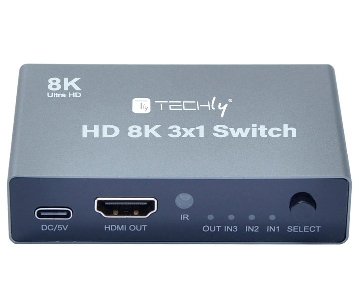 Switch 3x1 HDMI 2.1 8K - Techly IDATA HDMI-2138KT