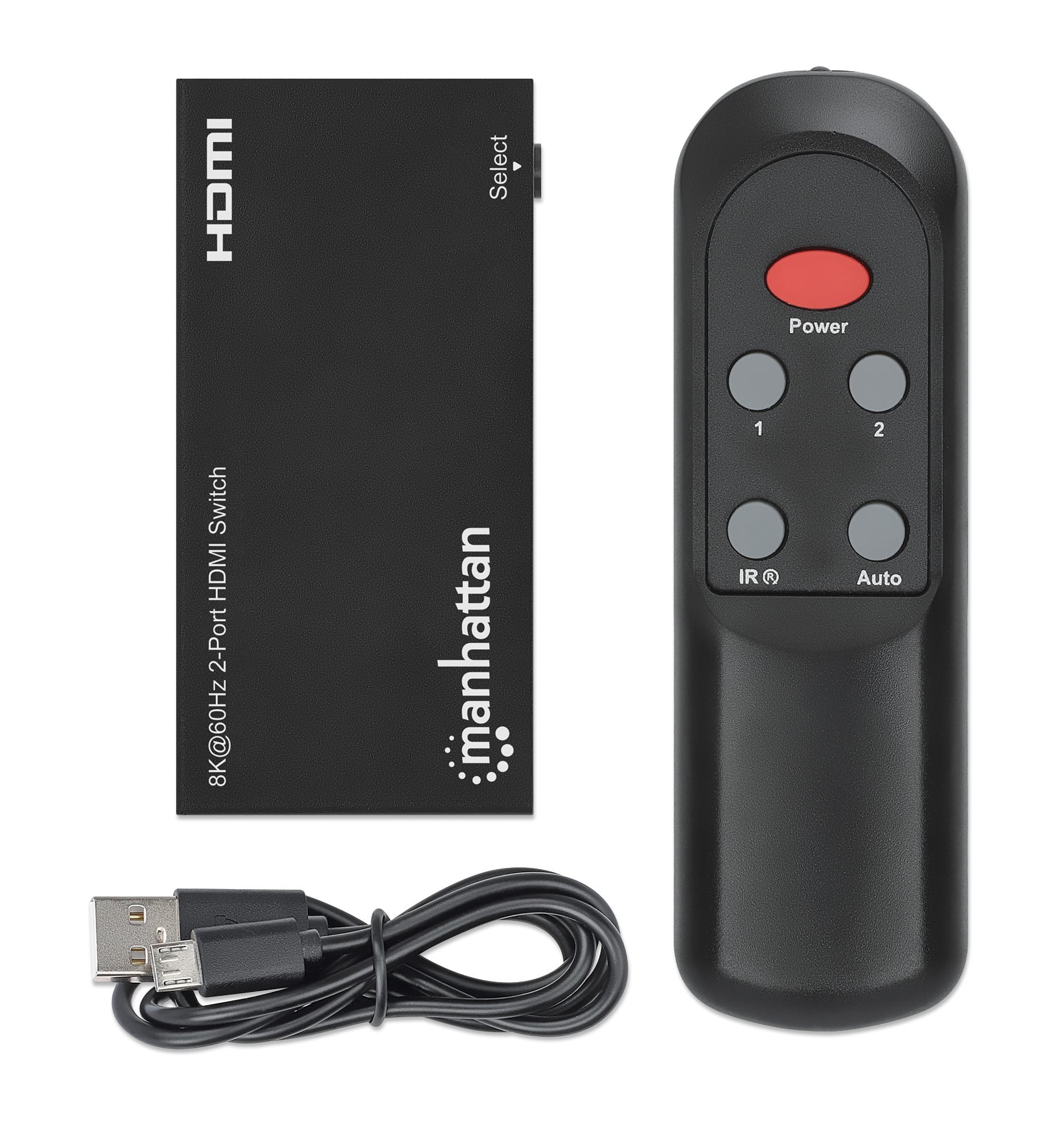 Switch HDMI 8K@60Hz 2 porte - Manhattan IDATA HDMI-218K