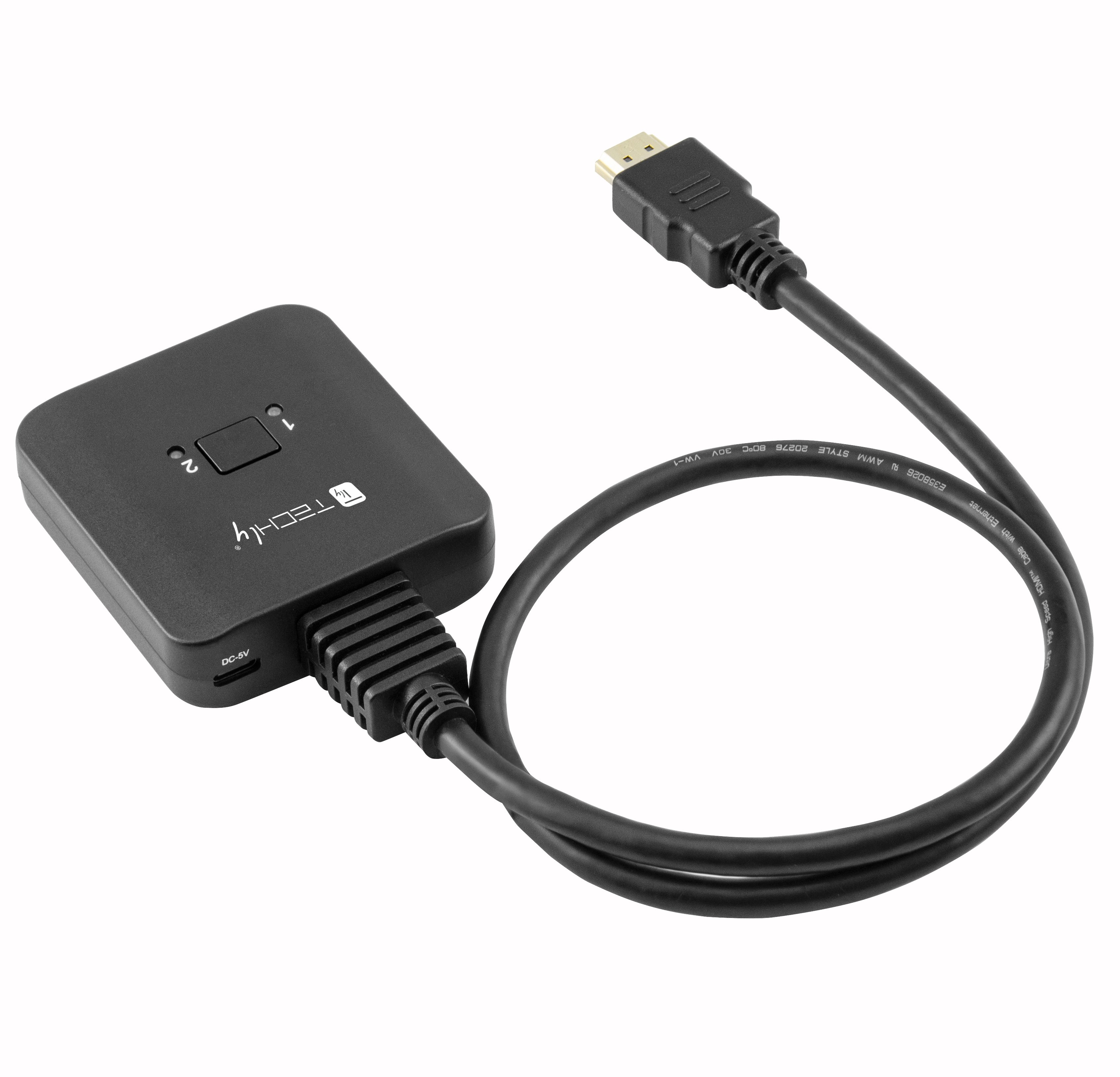 Switch HDMI 2 Porte Bidirezionale 8K 60Hz - Techly IDATA HDMI-22BI8KTY