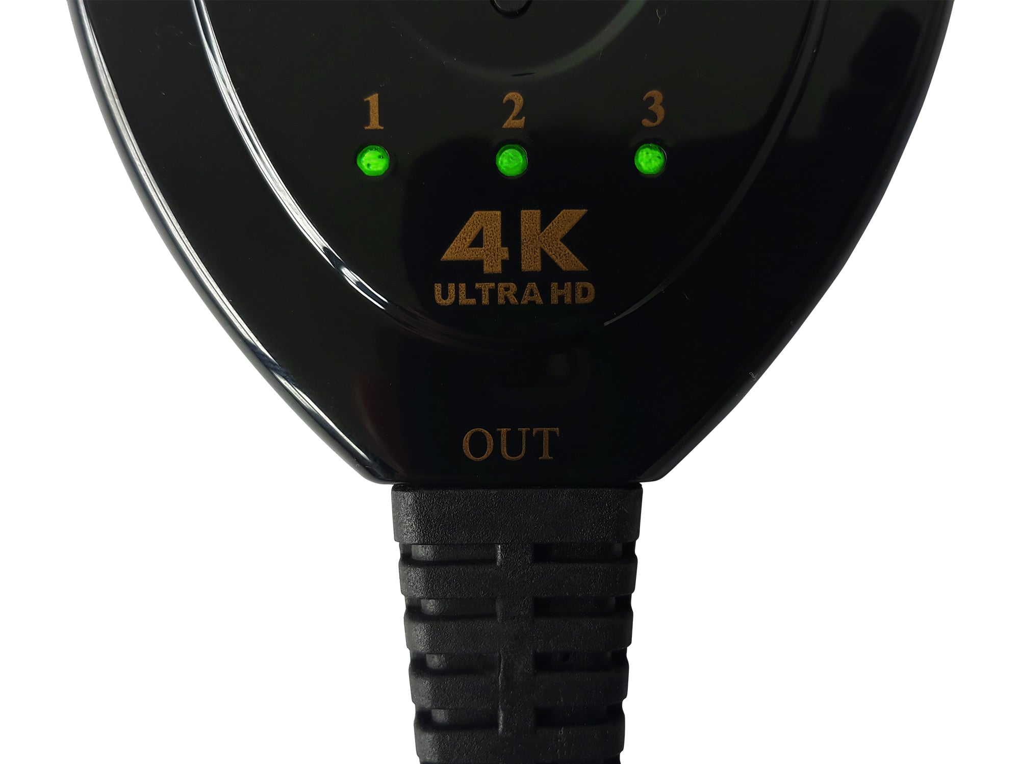 Switch HDMI 3x1 Pigtail 4Kx2K 3 In 1 Out Compatto - Techly IDATA HDMI-3F30