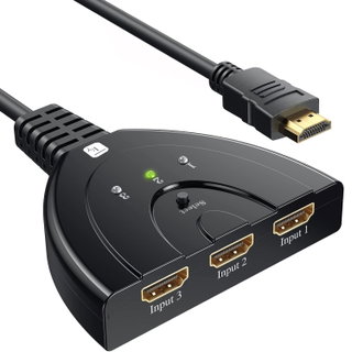 Switch HDMI 3 x 1 8 K@ 60 Hz Ultra HD 3 In 1 Out Compact - Techly IDATA HDMI- 3 F 8 K