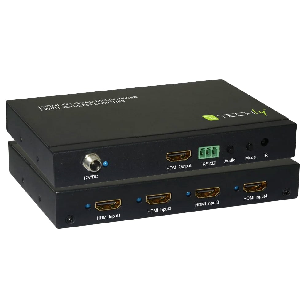 Multiview HDMI 4 x 1 with seamless switch - Techly IDATA HDMI- 41 MV