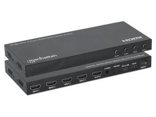 Switch Multiviewer HDMI 4K@30Hz 4x1 Nero - Manhattan IDATA HDMI-41MV4K