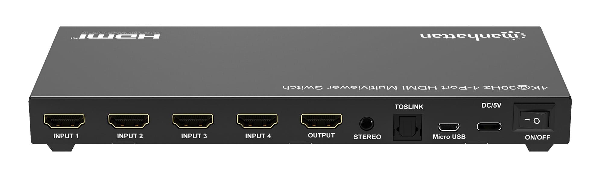 Switch Multiviewer HDMI 4K@30Hz 4x1 Nero - Manhattan IDATA HDMI-41MV4K