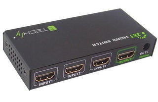 Switch HDMI 3 IN 1 OUT with Remote 4 K UHD 3 D - Techly IDATA HDMI- 4 K 31