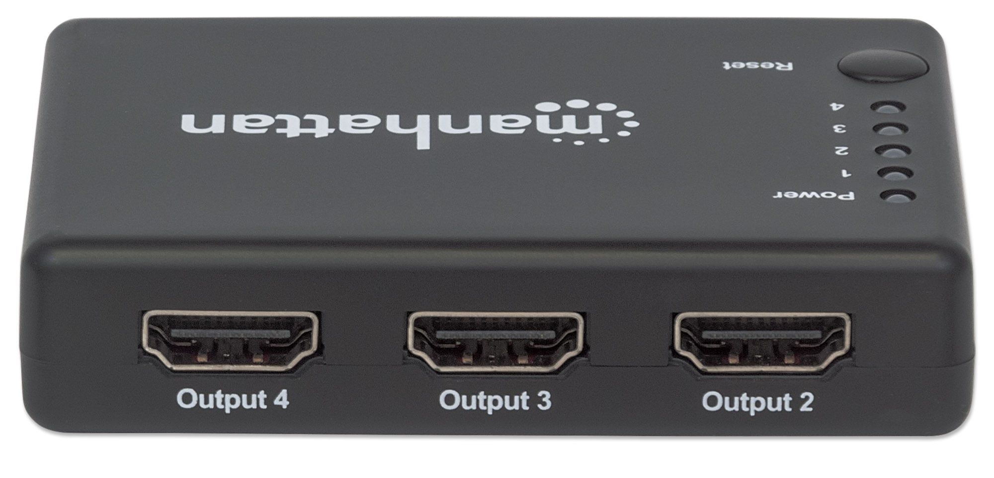 Splitter HDMI 4K UHD 3D con LED 4 vie - Manhattan IDATA HDMI-4K4PMH