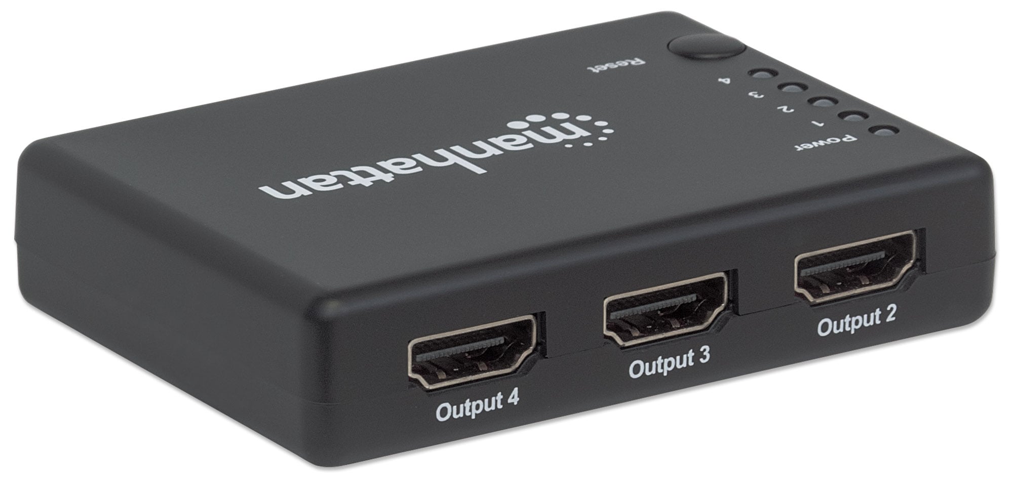 Splitter HDMI 4K UHD 3D con LED 4 vie - Manhattan IDATA HDMI-4K4PMH