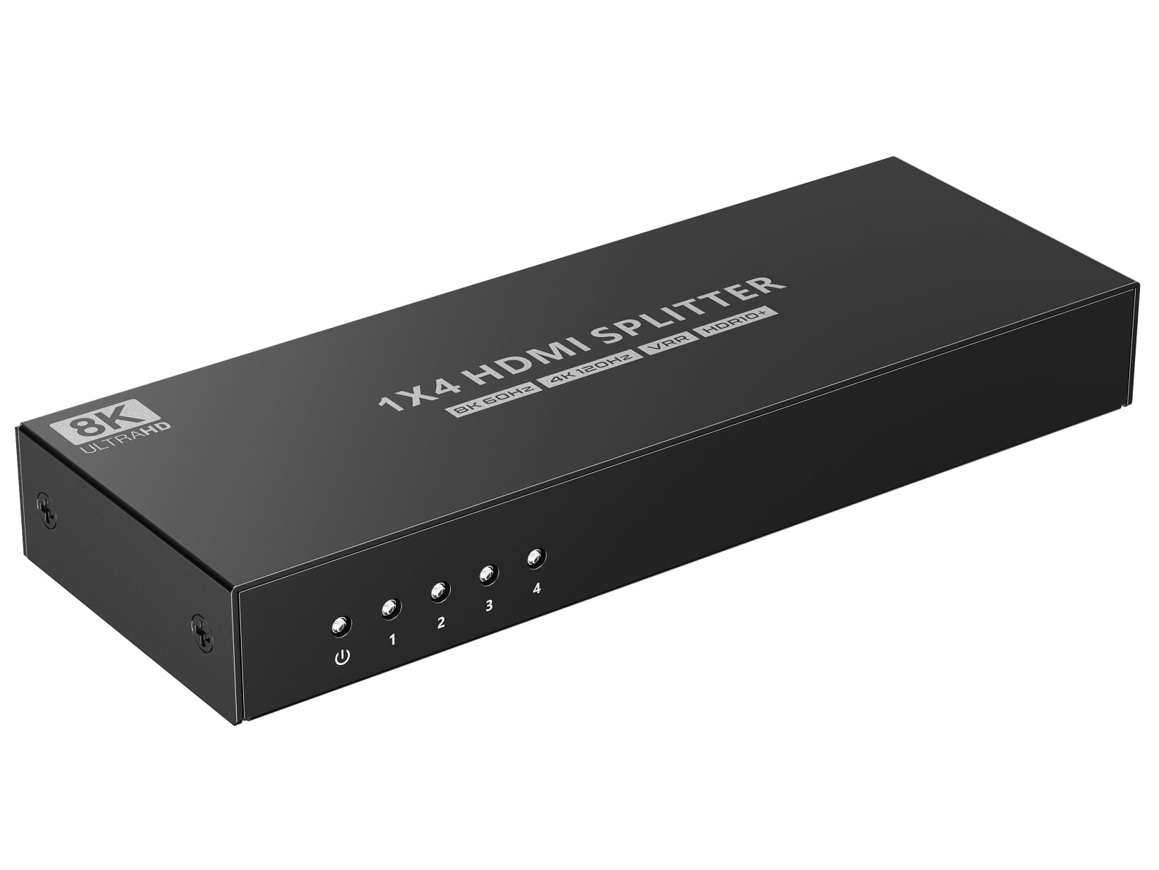 Splitter HDMI 8K UHD 3D 60Hz 4 vie CEC SPDIF Ottico - Techly IDATA HDMI-8K4T