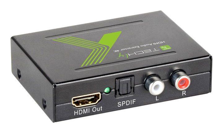 Audio extractor HDMI SPDIF+RCA R/L 4 K - Techly IDATA HDMI-EA