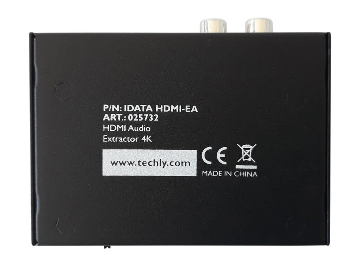 Audio extractor HDMI SPDIF+RCA R/L 4 K - Techly IDATA HDMI-EA