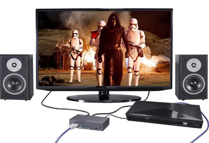 Estrattore Audio LPCM 2CH da HDMI 4K 60Hz YUV4:4:4 - Techly IDATA HDMI-EA4K