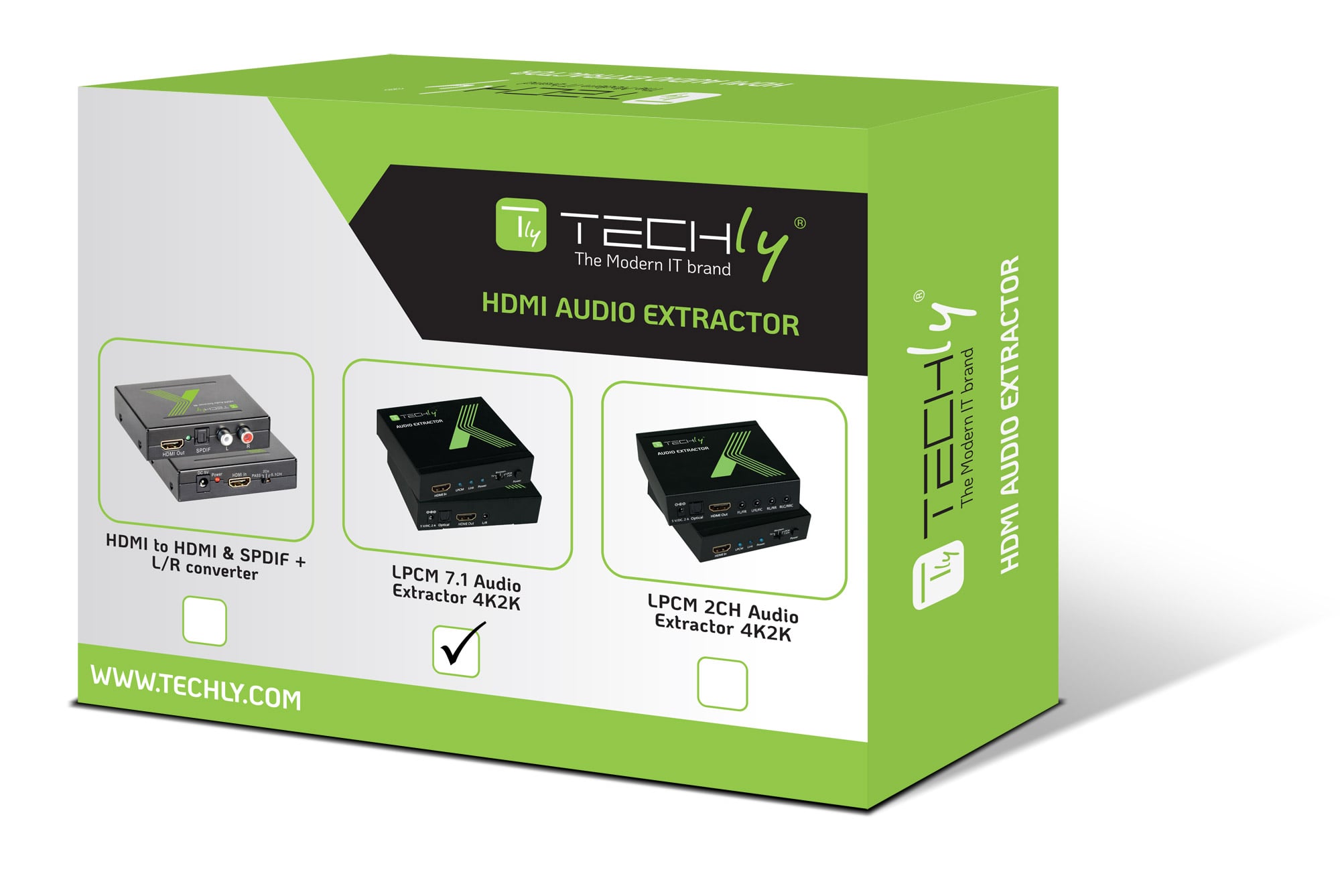 Estrattore Audio LPCM 7.1 da HDMI 4K UHD 3D - Techly IDATA HDMI-EA74K