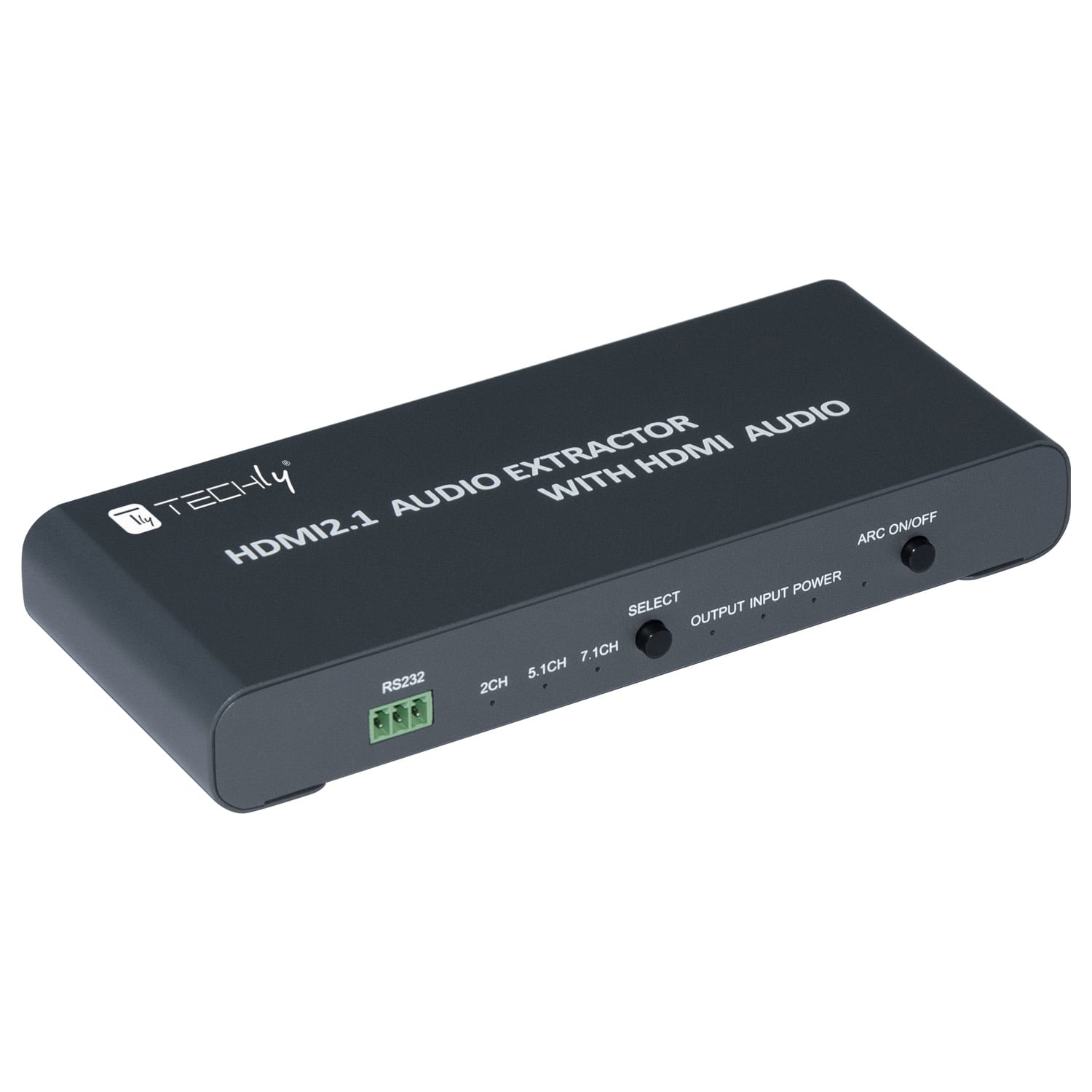 Estrattore Audio HDMI 2.1 LPCM7.1 ARC 8K Audio 3.5'' e Toslink SPDIF - Techly IDATA HDMI-EA8KHA