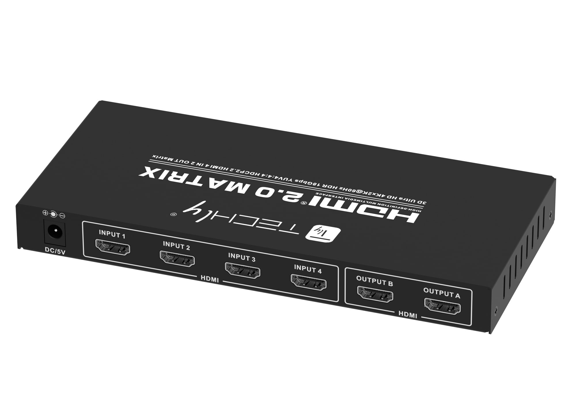 Switch Matrix HDMI 2.0 4x2 3D Ultra HD 4K HDCP HDR - Techly IDATA HDMI-H42C