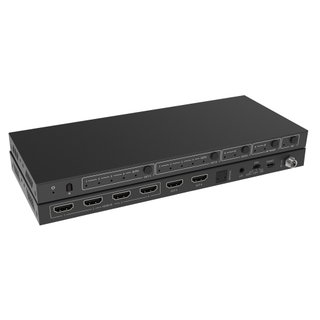 Matrix Switch HDMI 2.0 4x2 18Gbps 4k@60Hz con estrattore audio - Techly IDATA HDMI-H42EA