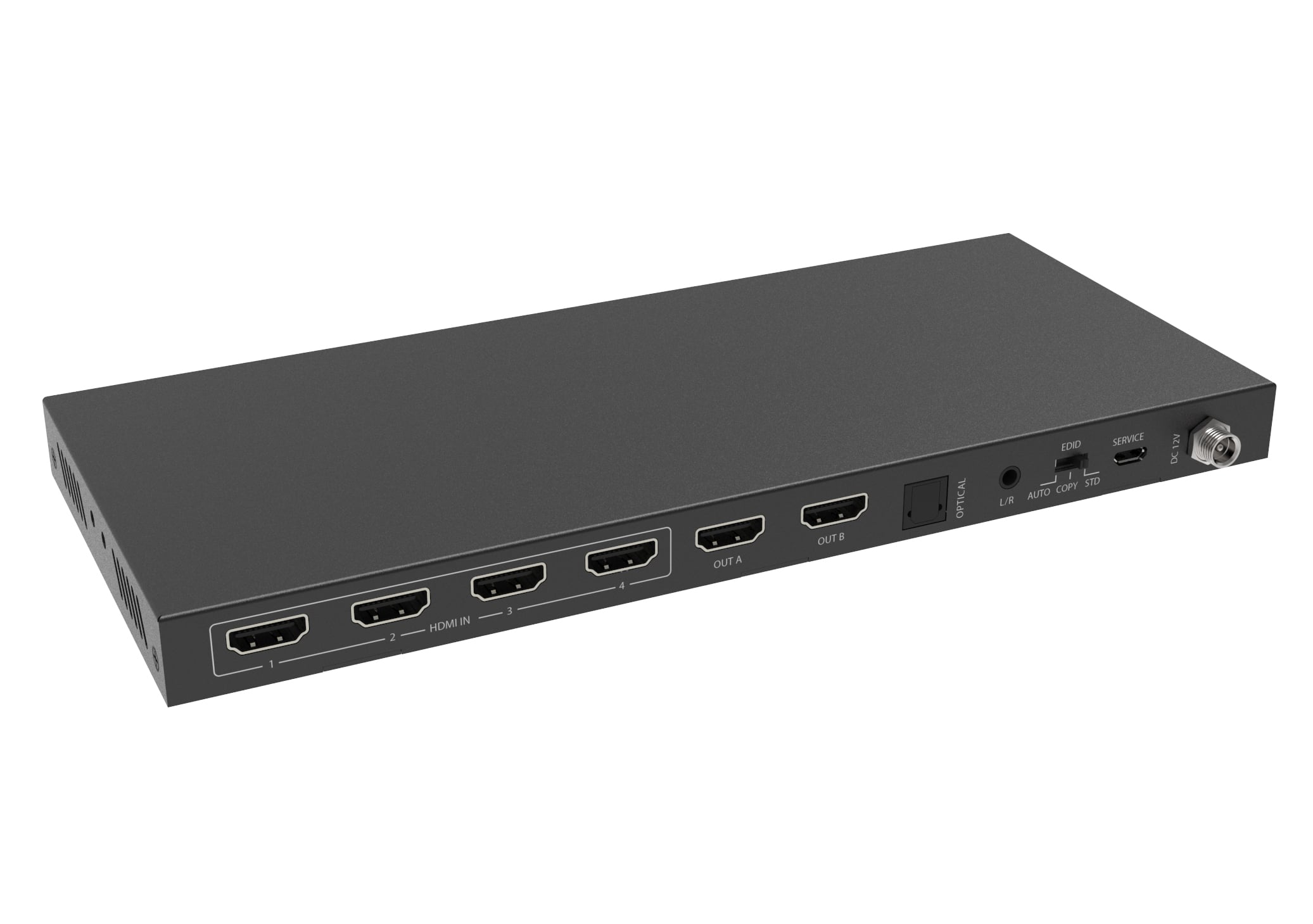 Matrix Switch HDMI 2.0 4x2 18Gbps 4k@60Hz con estrattore audio - Techly IDATA HDMI-H42EA
