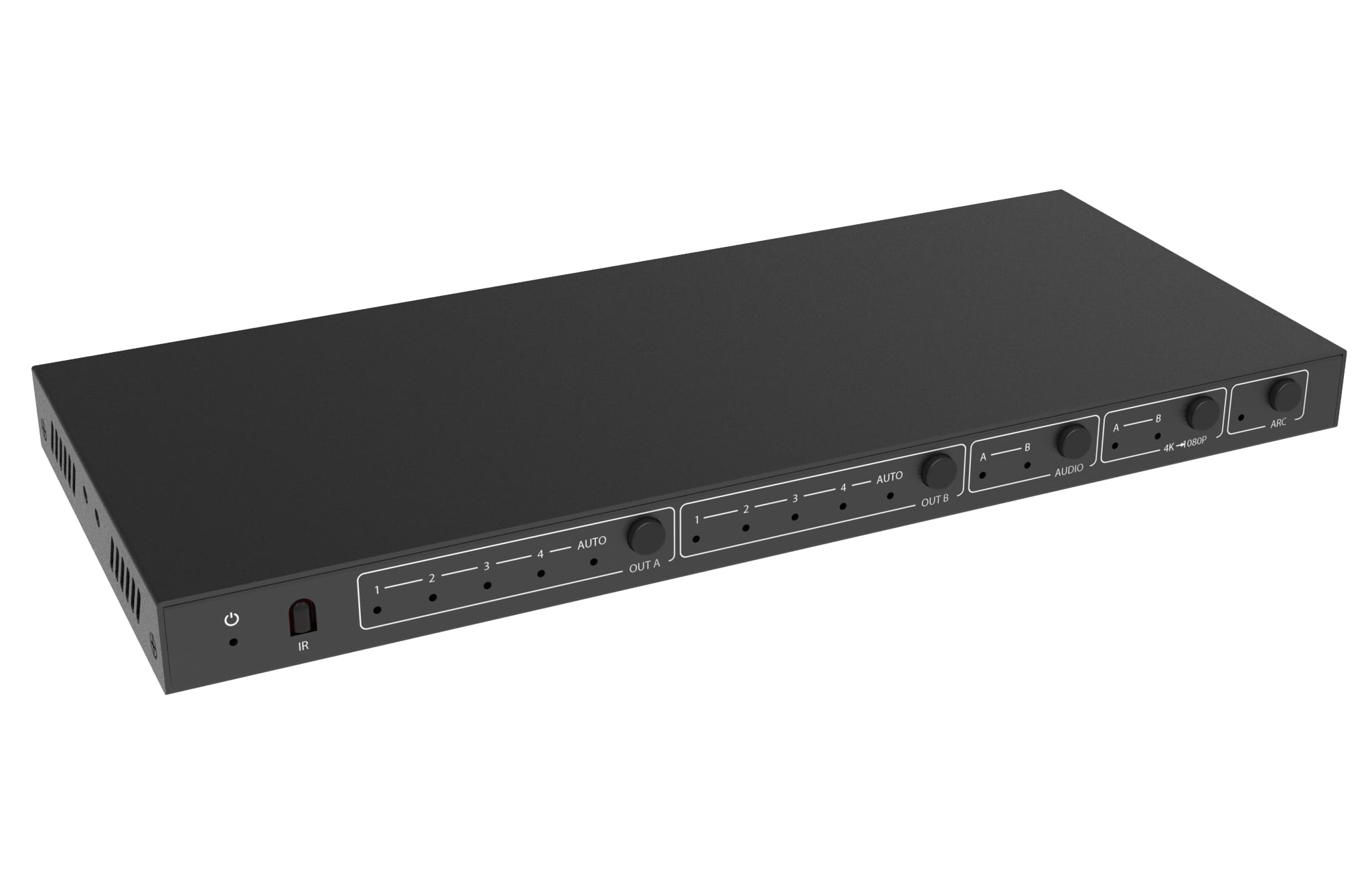 Matrix Switch HDMI 2.0 4x2 18Gbps 4k@60Hz con estrattore audio - Techly IDATA HDMI-H42EA