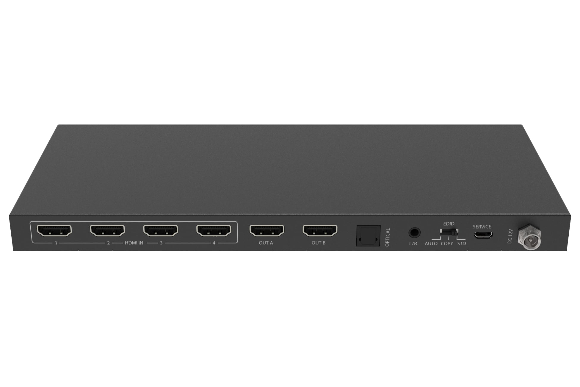 Matrix Switch HDMI 2.0 4x2 18Gbps 4k@60Hz con estrattore audio - Techly IDATA HDMI-H42EA