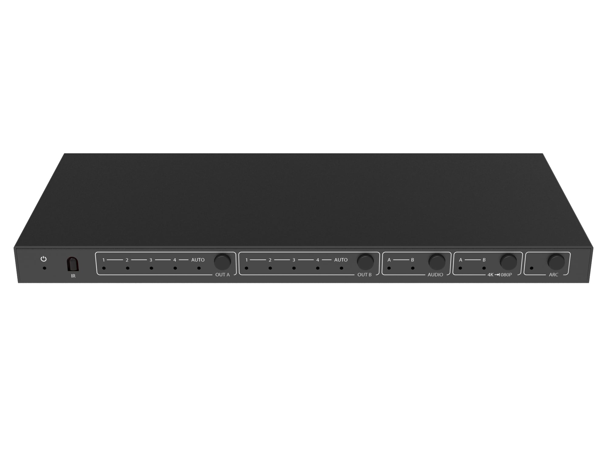 Matrix Switch HDMI 2.0 4x2 18Gbps 4k@60Hz con estrattore audio - Techly IDATA HDMI-H42EA
