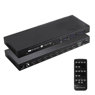 Matrix HDMI 2.0 6 x 2 18 Gbps 4 K@ 60 Hz with ARC - Techly IDATA HDMI-H 62 V