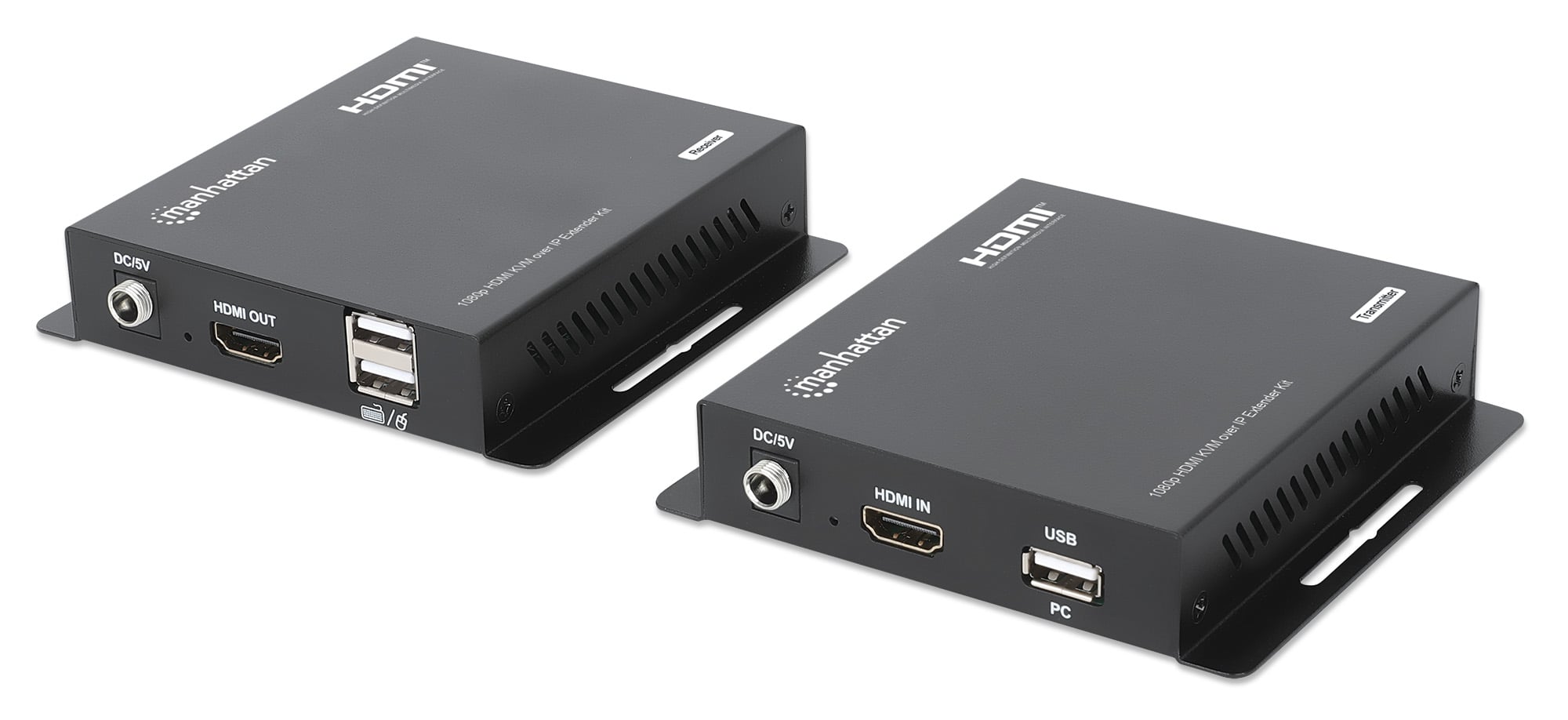 Kit Extender HDMI KVM Over IP 1080p fino a 120m - Manhattan IDATA HDMI-KVM120M2