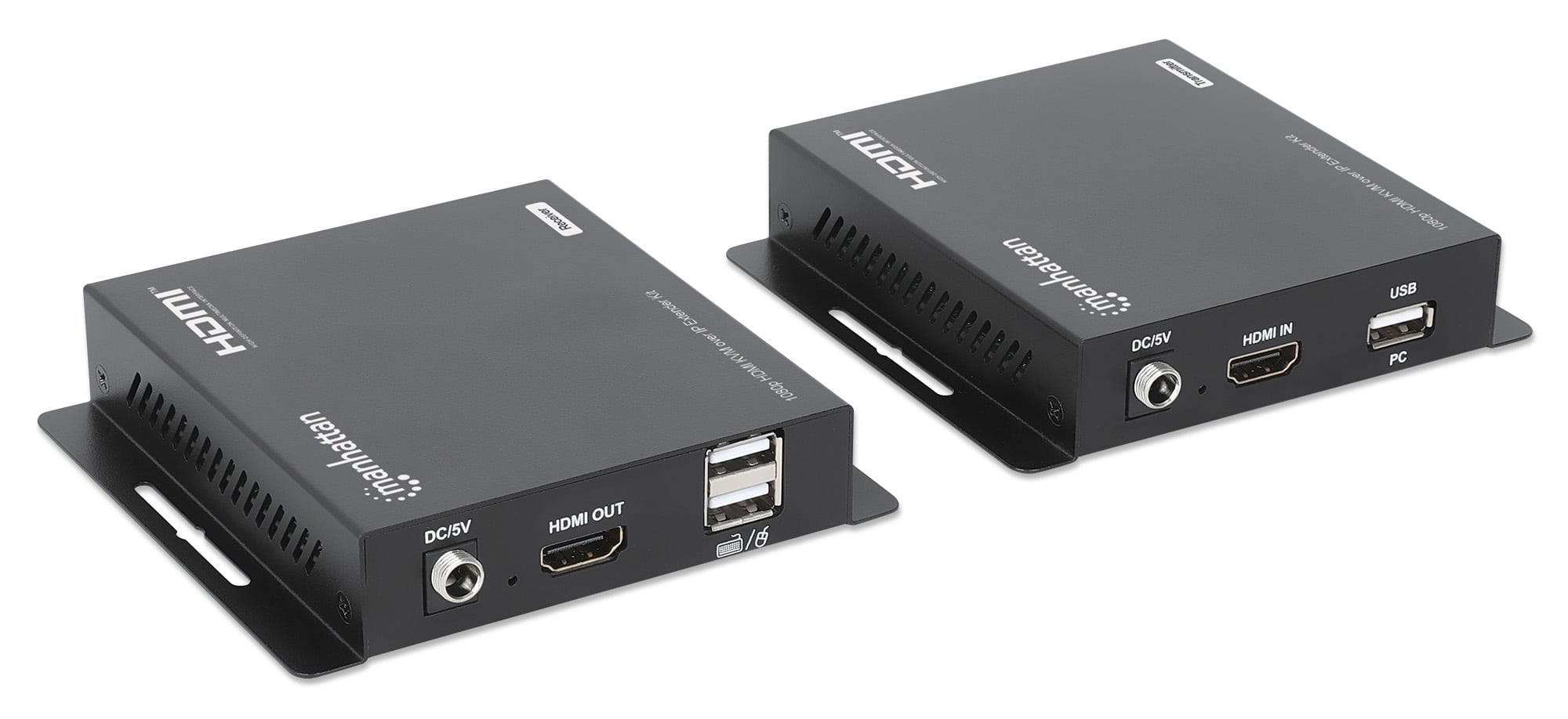 Kit Extender HDMI KVM Over IP 1080p fino a 120m - Manhattan IDATA HDMI-KVM120M2