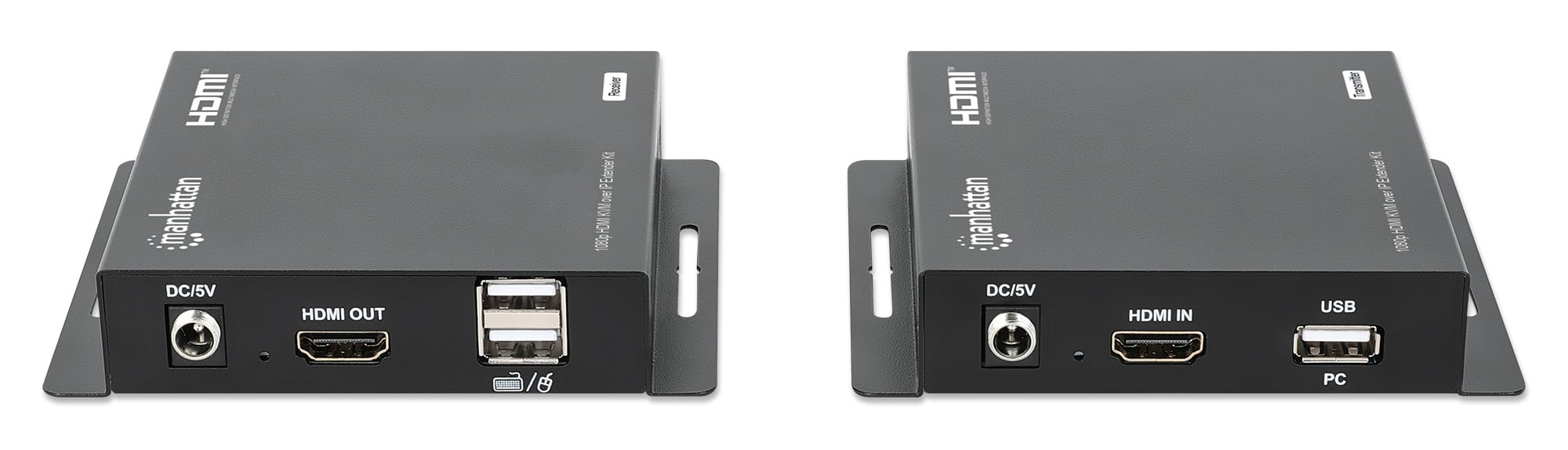 Kit Extender HDMI KVM Over IP 1080p fino a 120m - Manhattan IDATA HDMI-KVM120M2