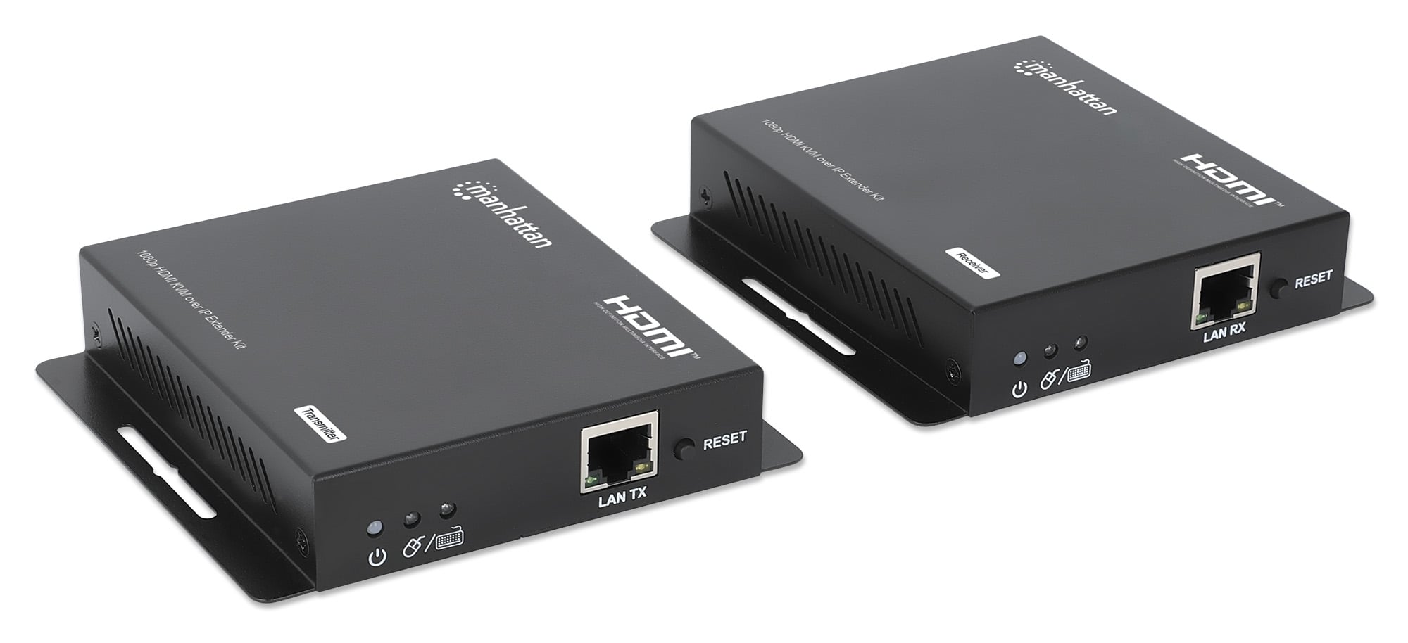 Kit Extender HDMI KVM Over IP 1080p fino a 120m - Manhattan IDATA HDMI-KVM120M2