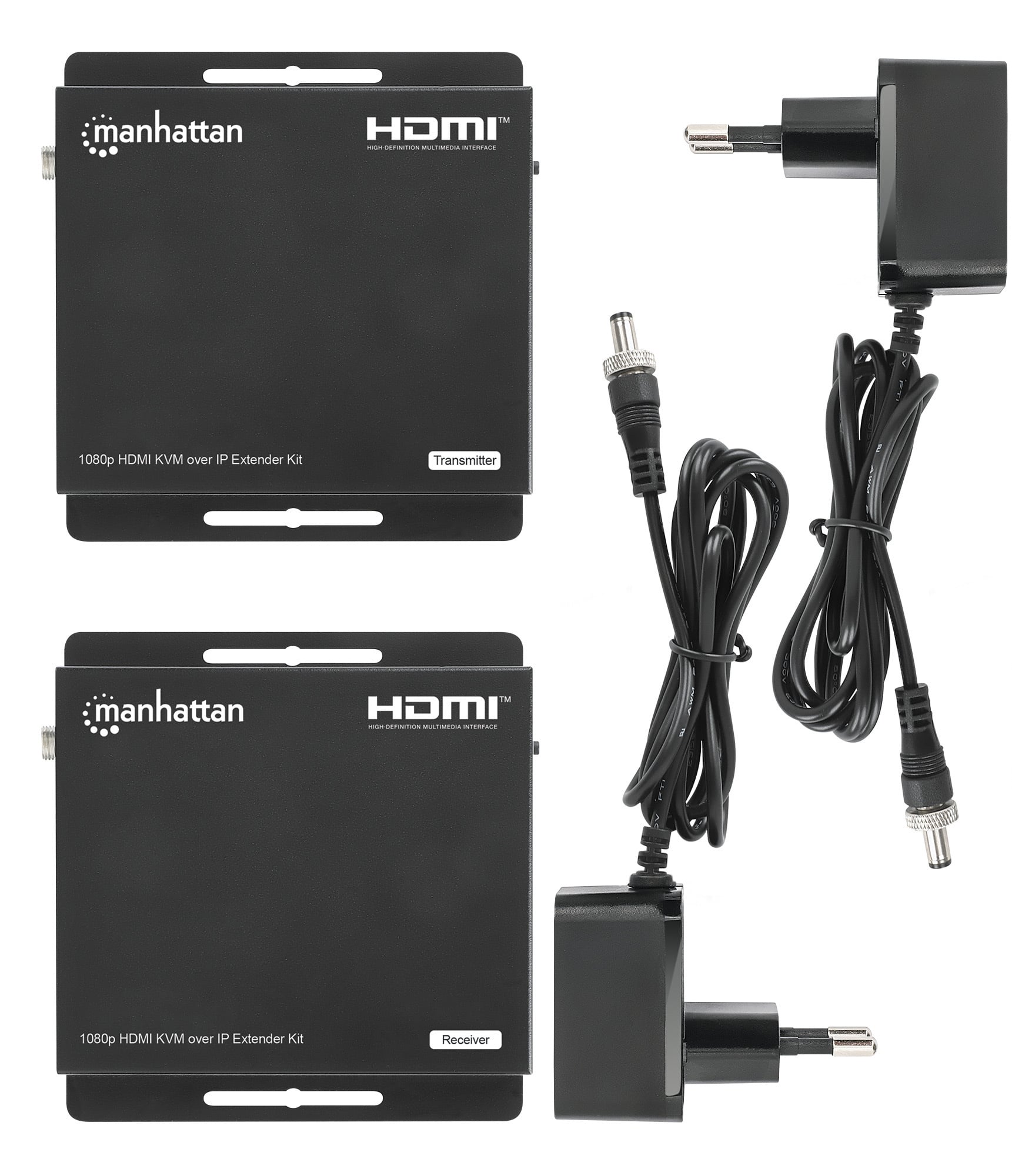 Kit Extender HDMI KVM Over IP 1080p fino a 120m - Manhattan IDATA HDMI-KVM120M2