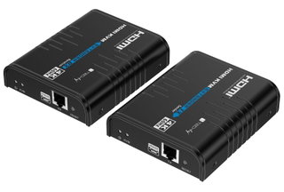 KVM HDMI 4K@60Hz Extender Cavo Cat5/6 Nero - Techly IDATA HDMI-KVM473