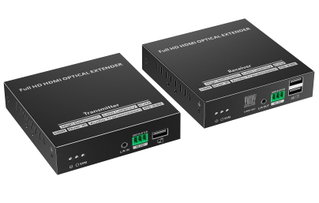 Extender Ottico KVM HDMI Over IP Full HD 40km - Techly IDATA HDMI-KVM762EF
