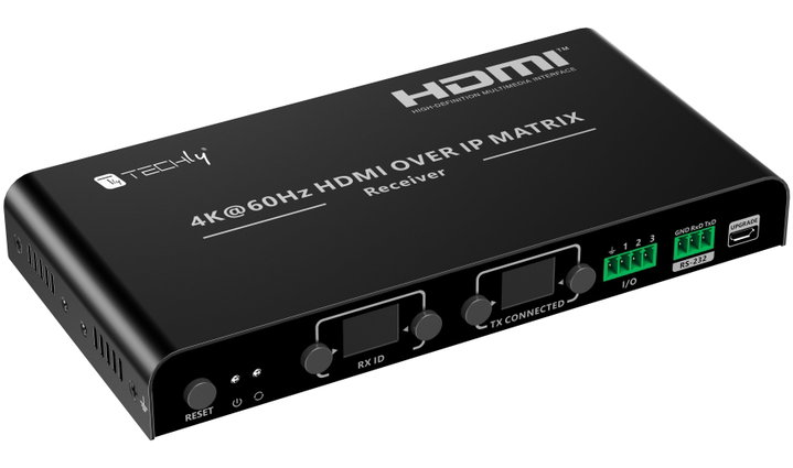 Matrix Extender HDMI receiver Over IP 4 K on Cat 6 120 m - Techly IDATA HDMI-MX 02 R