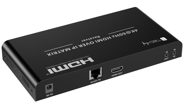 Matrix Extender HDMI receiver Over IP 4 K on Cat 6 120 m - Techly IDATA HDMI-MX 02 R