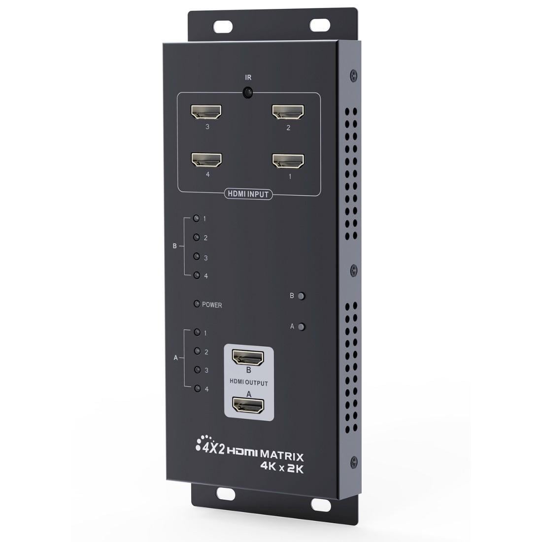 Matrix HDMI 4 IN 2 OUT 4K UHD 3D - Techly IDATA HDMI-MX42